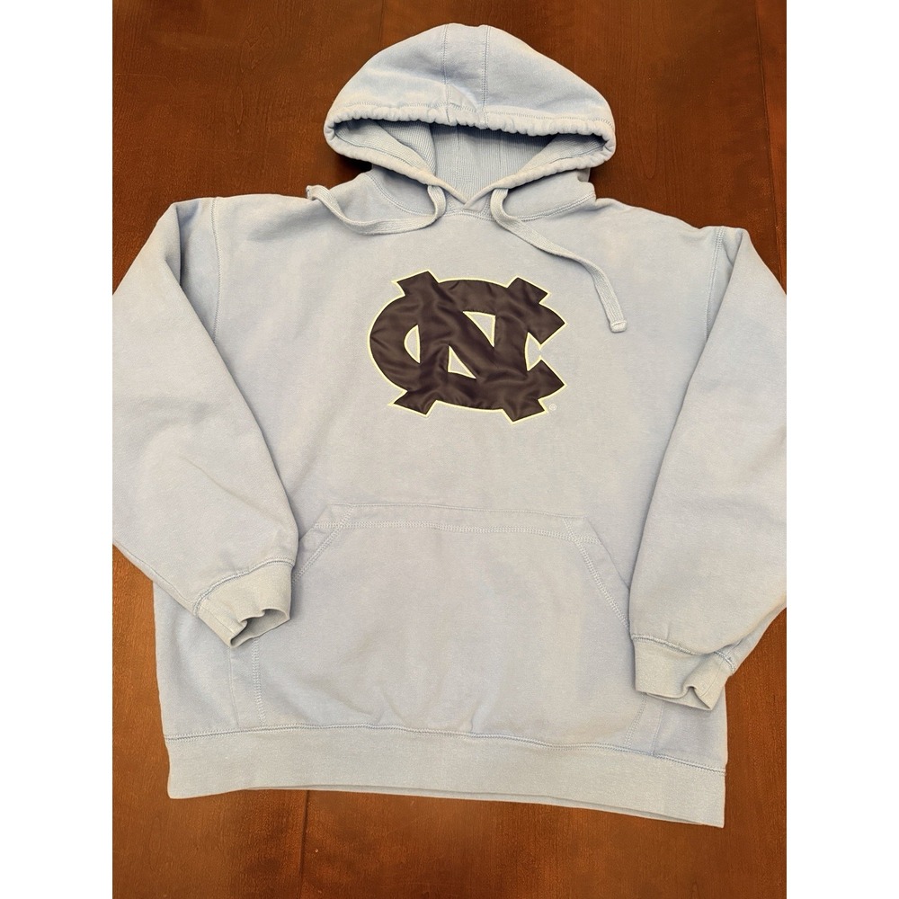 North Carolina Tar Heels Blue Hoodie Size Medium Appliqué